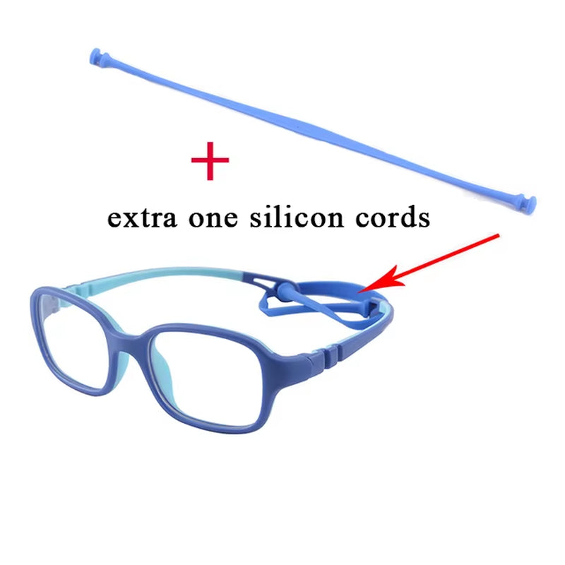 Children Glasses Frame TR90 Rectangle Glasses Flexibl Glasses Frame Optic Frame Reading Glasses Optic Glasses Myopia Glass