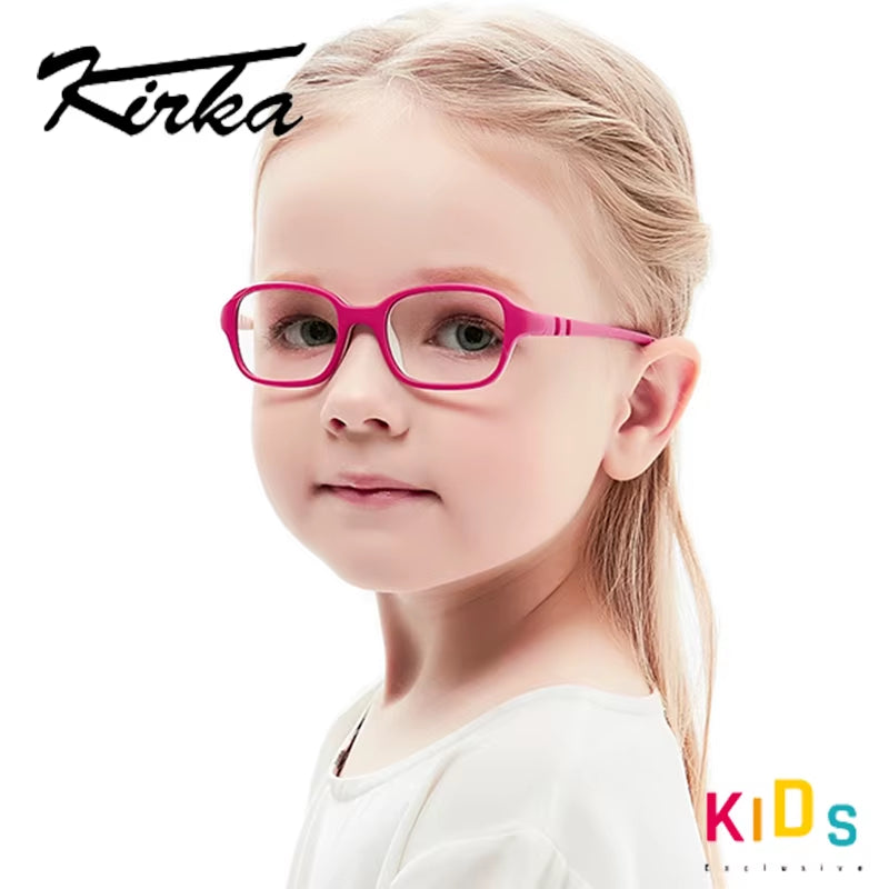 Children Glasses Frame TR90 Rectangle Glasses Flexibl Glasses Frame Optic Frame Reading Glasses Optic Glasses Myopia Glass