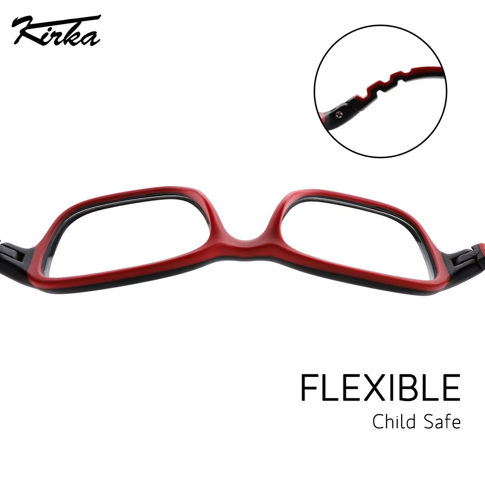 Children Glasses Frame TR90 Rectangle Glasses Flexibl Glasses Frame Optic Frame Reading Glasses Optic Glasses Myopia Glass