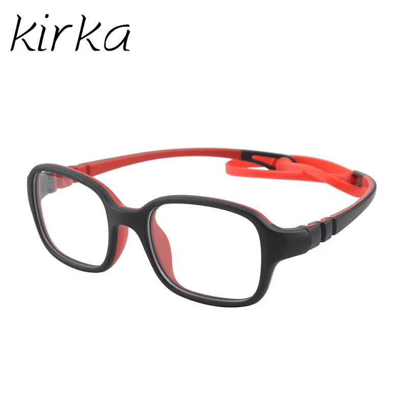 Children Glasses Frame TR90 Rectangle Glasses Flexibl Glasses Frame Optic Frame Reading Glasses Optic Glasses Myopia Glass