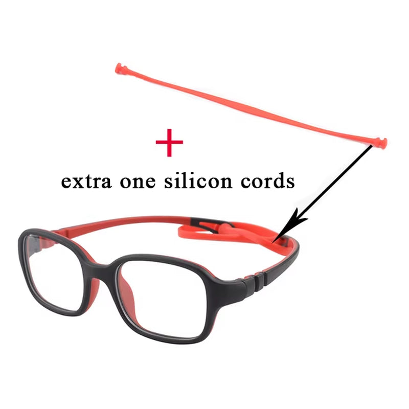 Children Glasses Frame TR90 Rectangle Glasses Flexibl Glasses Frame Optic Frame Reading Glasses Optic Glasses Myopia Glass