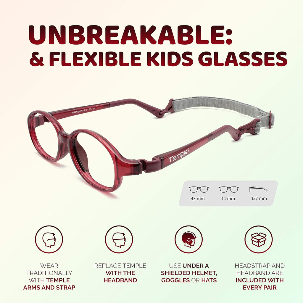 : Unbreakable Kids Glasses - Flexible Fashion Glasses for Kids - 3005