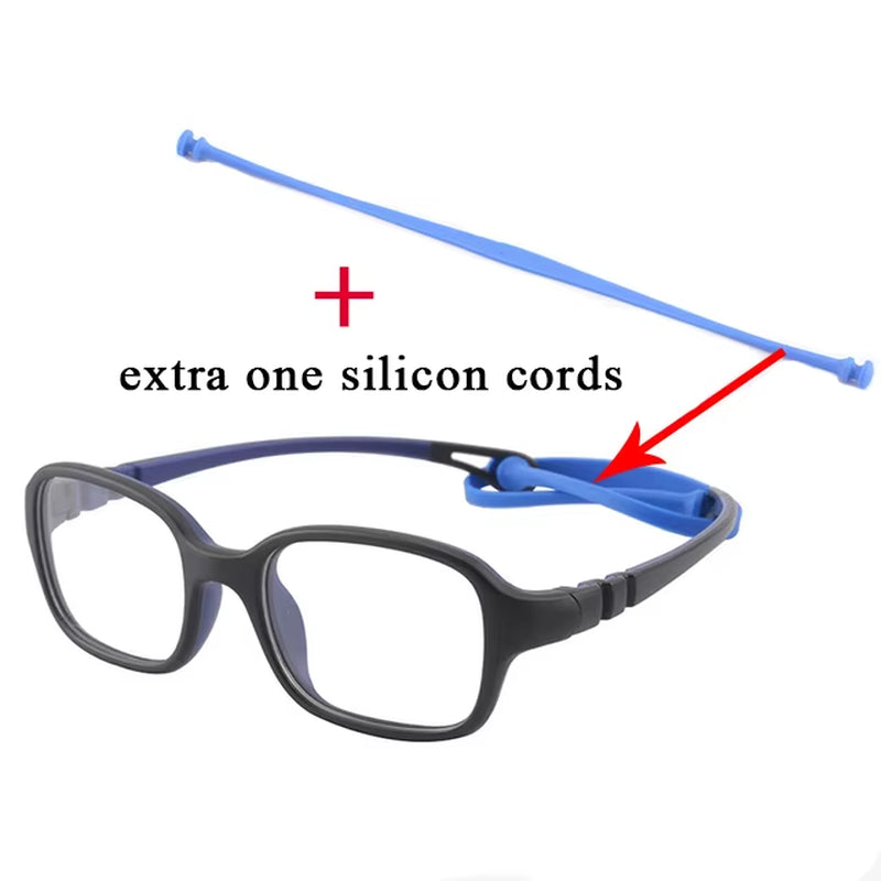 Children Glasses Frame TR90 Rectangle Glasses Flexibl Glasses Frame Optic Frame Reading Glasses Optic Glasses Myopia Glass